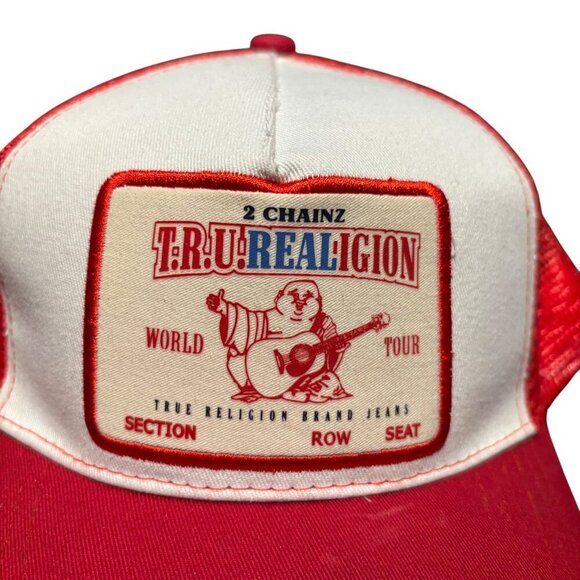 True Religion X 2 Chainz (RARE) Hat Cap Snapback Collab Trucker Mesh - Picture 5 of 8
